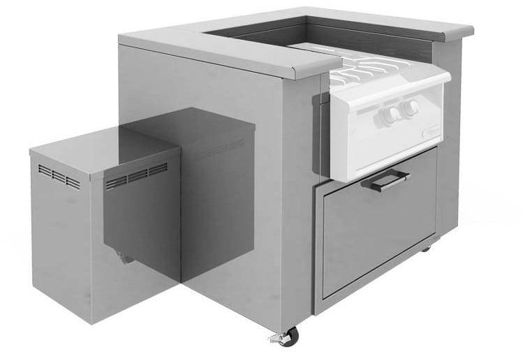Alfresco Accessories Alfresco AGVPC-All Stainless Counter with Storage AXEVP-COUNTER