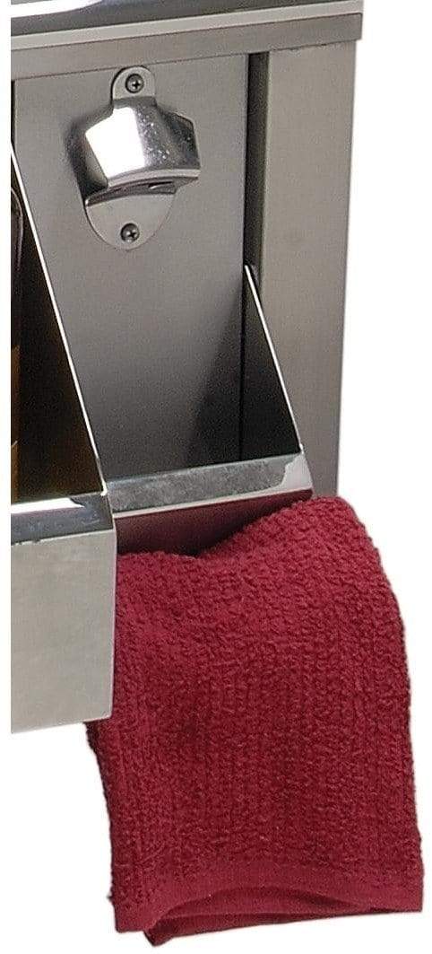 Alfresco Accessories Alfresco Bottle Opener, Cap Catcher &amp; Towel Rack