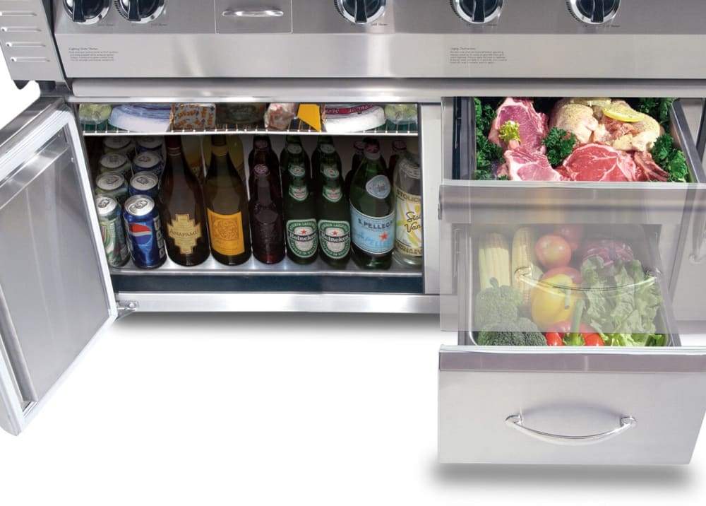 Alfresco Refrigeration + Cooling Alfresco 42&quot; 7.25 Cubic Ft. Under Grill Refrigerator Cart Model ARXE-42C