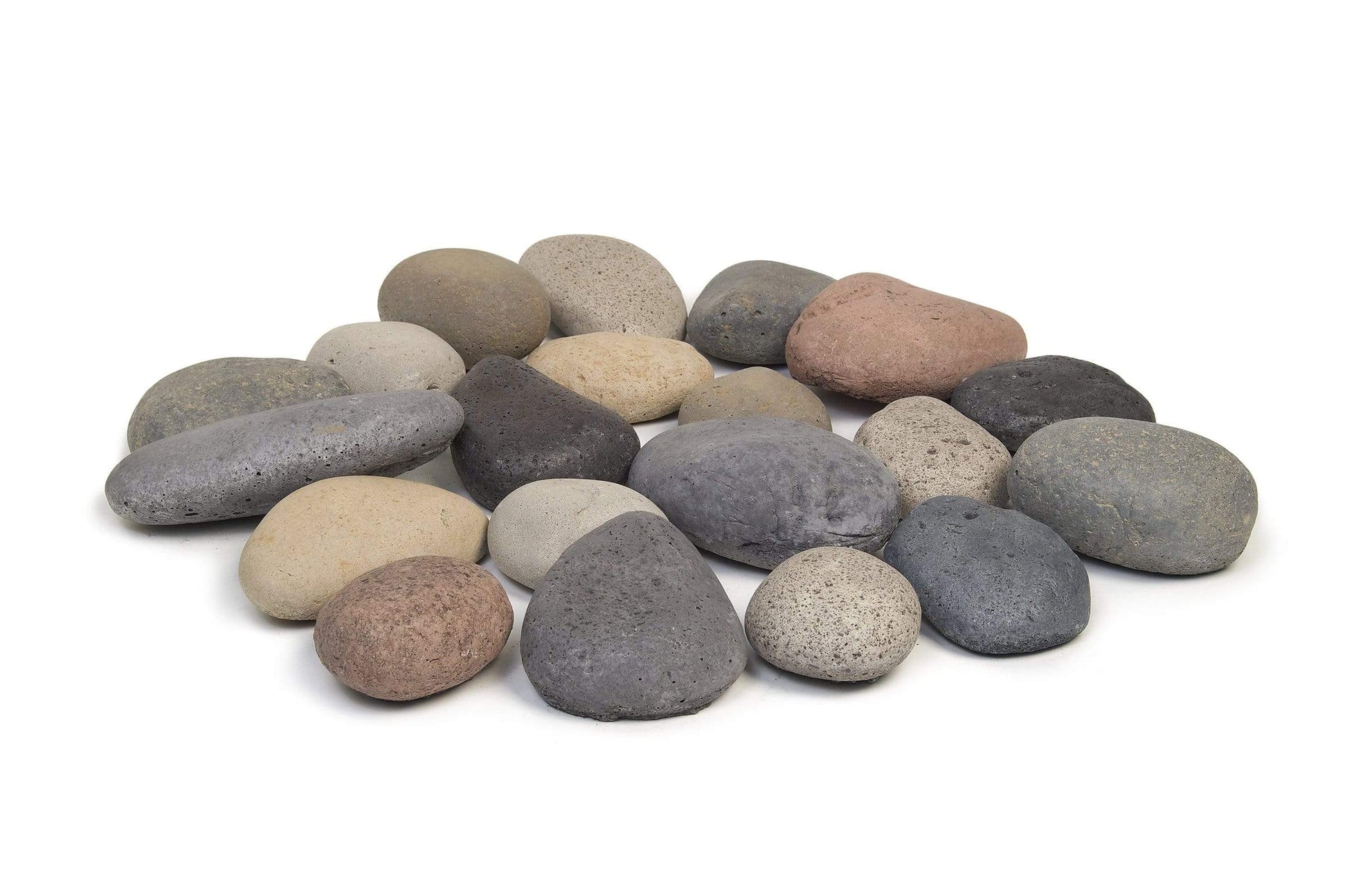 American Fyre Designs Accessories American Fyre Designs Decorative Stones for Gas Fire Pits and Firetables / River Rock Fyre Stones, Creekstones Greige, Creekstones Cloud, Creekstones Mixed, Creekstones Black / STN-10, STN-20, CSTN-20-G, CSTN-20-C, CSTN-20-CG, CSTN-20-B