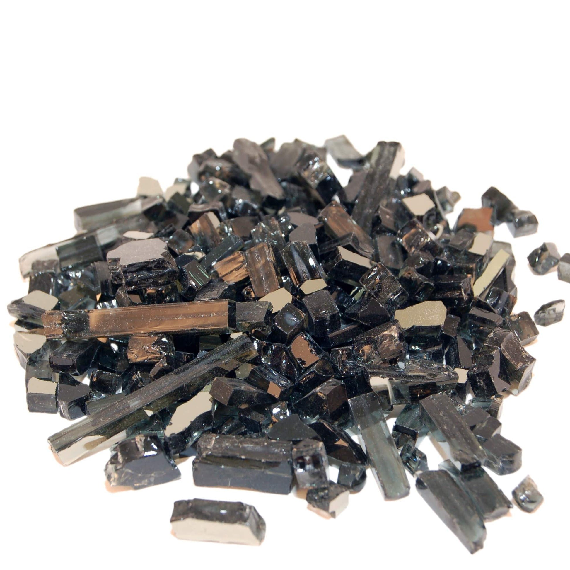 American Fyre Designs Accessories Black / 5 lb. Package American Fyre Designs Reflective Fire Glass / Azuria, Black, Bronze, Caribbean Blue, Copper, Emerald, Gold, or Champagne