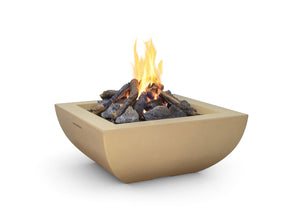 American Fyre Designs Fire Features American Fyre Designs 36" Bordeaux Square Gas Fire Bowl / 430-xx-11-M6NC or 430-xx-11-M6PC