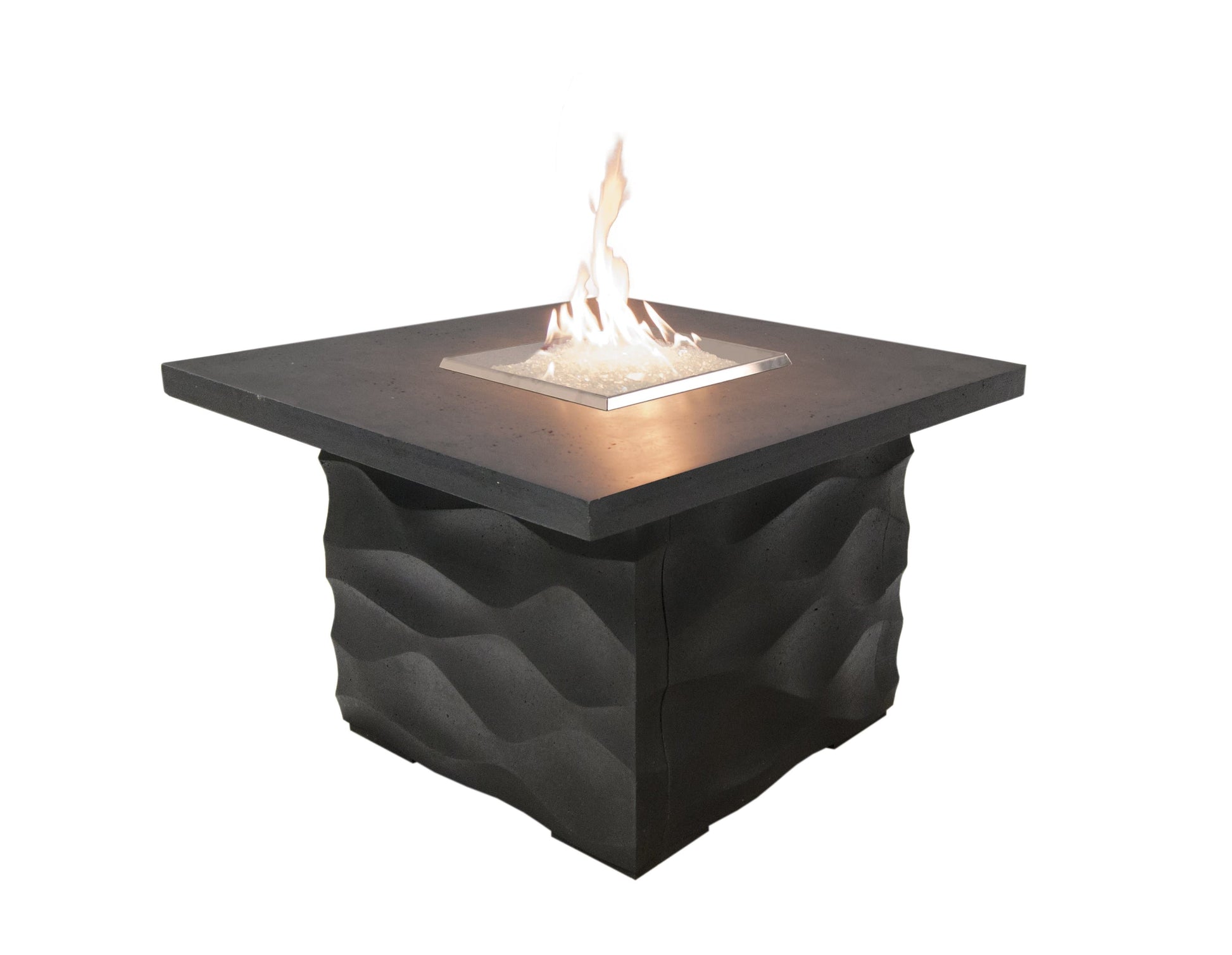American Fyre Designs Fire Features American Fyre Designs 36" Voro Square Gas Firetable / 725-xx-11-M2NC or 725-xx-11-M2PC