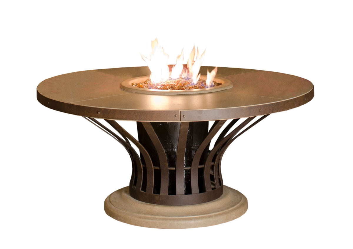 American Fyre Designs Fire Features American Fyre Designs 54&quot; Fiesta Round Gas Firetable / 770-xx-11-M2NC or 770-xx-11-M2PC