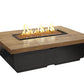 American Fyre Designs Fire Features French Barrel Oak / Natural Gas / Manual Ignition System American Fyre Designs 54" Reclaimed Wood Contempo Rectangle Gas Firetable / French Barrel Oak or Silver Pine Finish / 783-BA-FO-M4NC, 783-BA-FO-M4PC, 783-BA-SP-M4NC, 783-BA-SP-M4PC, 783-BA-FO-F4NC, 783-BA-FO-F4PC,  783-BA-SP-F4NC, or 783-BA-SP-F4PC