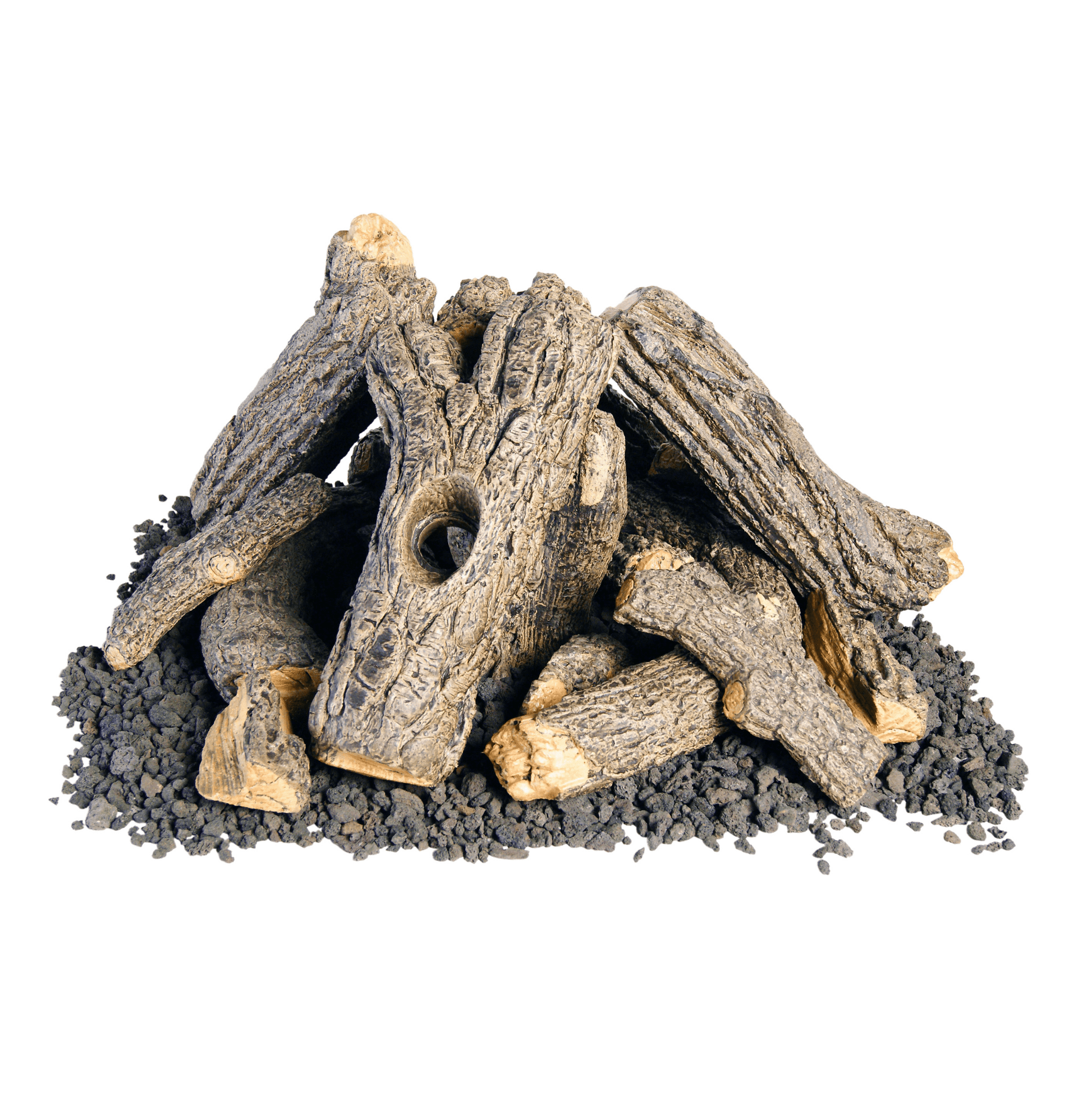 American Fyre Designs Fire Features American Fyre Designs Logs for Fire Pits and Tables / Back Country Oak, Desert Sage, Prairie Oak, Campfyre Logs, or Beachwood Logs / BCO-27, DS-27, PRO-27, OCL-34, and OCBW-34