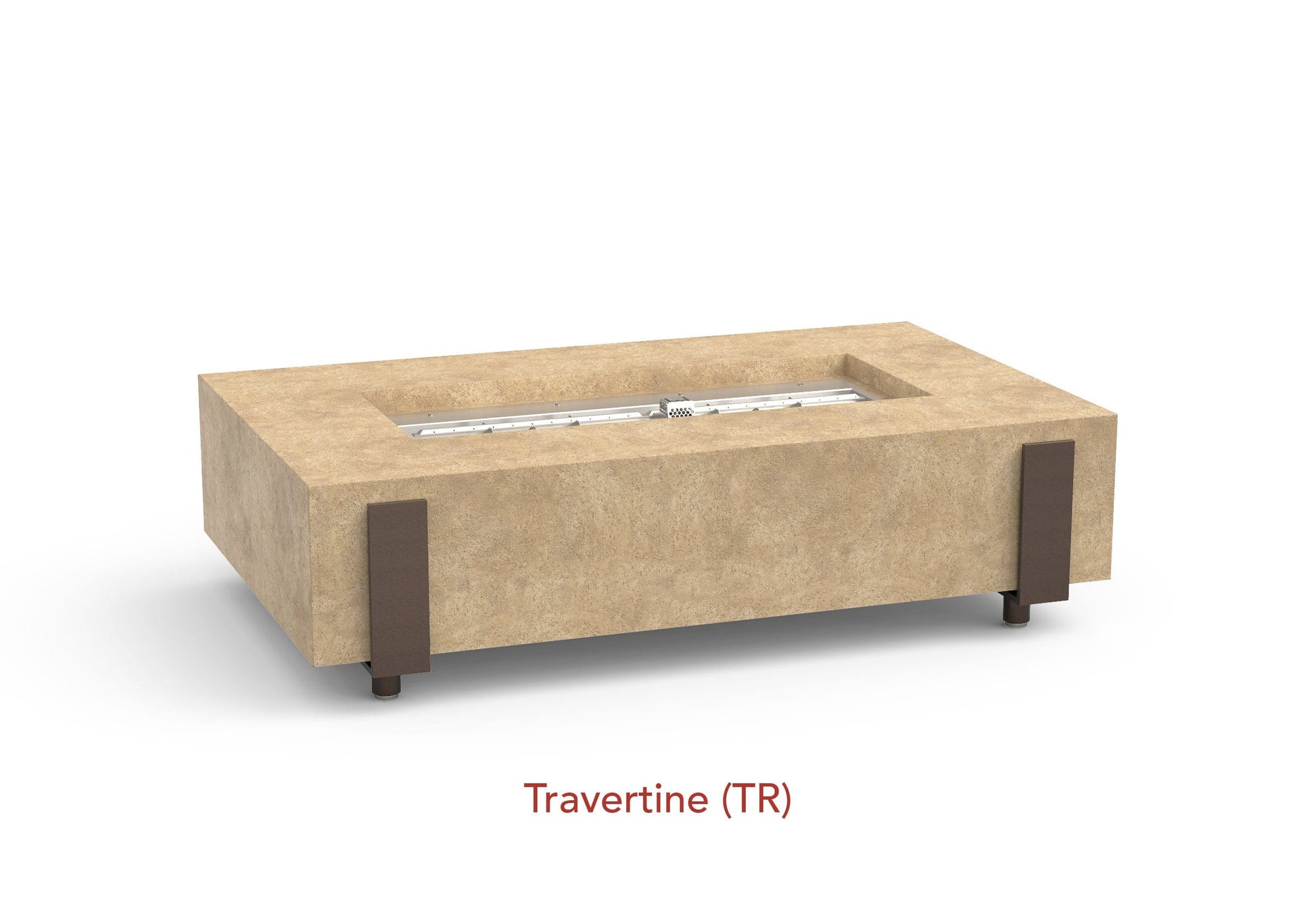 American Fyre Designs Fire Features American Fyre Designs Rectangle Iron Saddle Firetable / 580-xx-11-M7xC