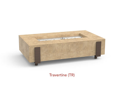 American Fyre Designs Fire Features American Fyre Designs Rectangle Iron Saddle Firetable / 580-xx-11-M7xC