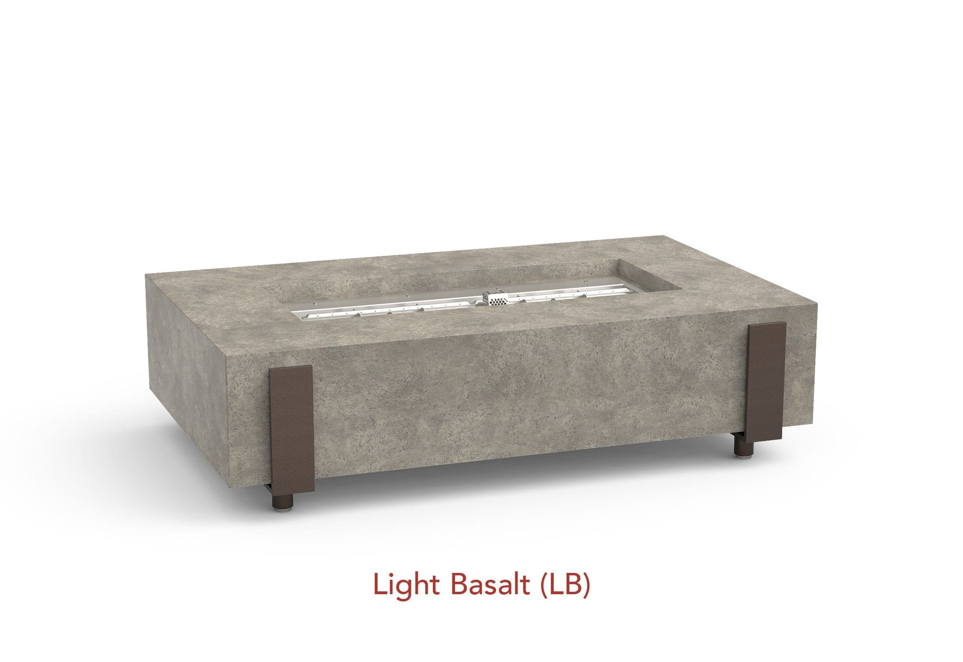 American Fyre Designs Fire Features American Fyre Designs Rectangle Iron Saddle Firetable / 580-xx-11-M7xC