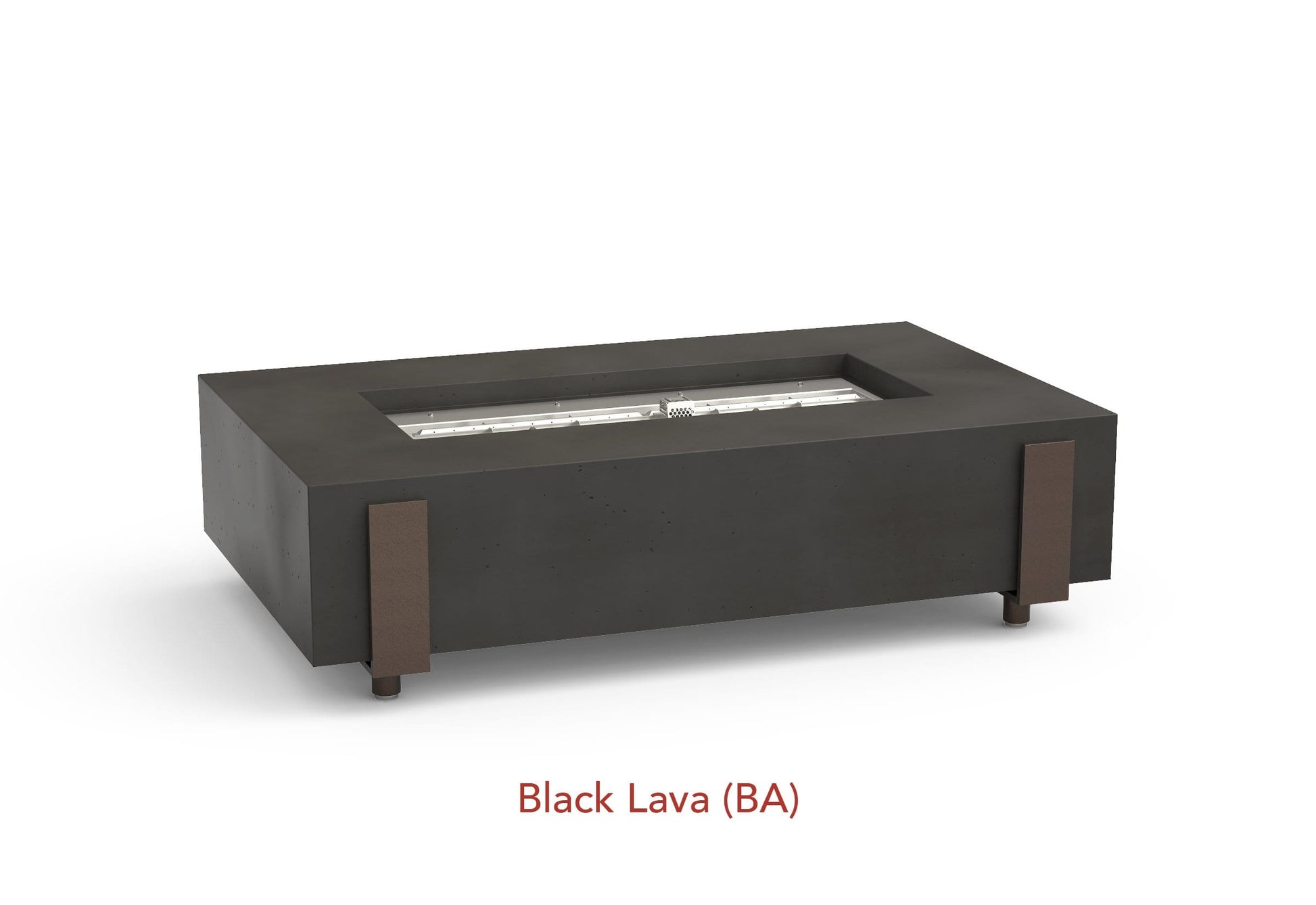 American Fyre Designs Fire Features American Fyre Designs Rectangle Iron Saddle Firetable / 580-xx-11-M7xC