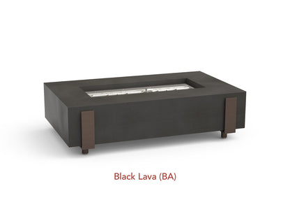 American Fyre Designs Fire Features American Fyre Designs Rectangle Iron Saddle Firetable / 580-xx-11-M7xC