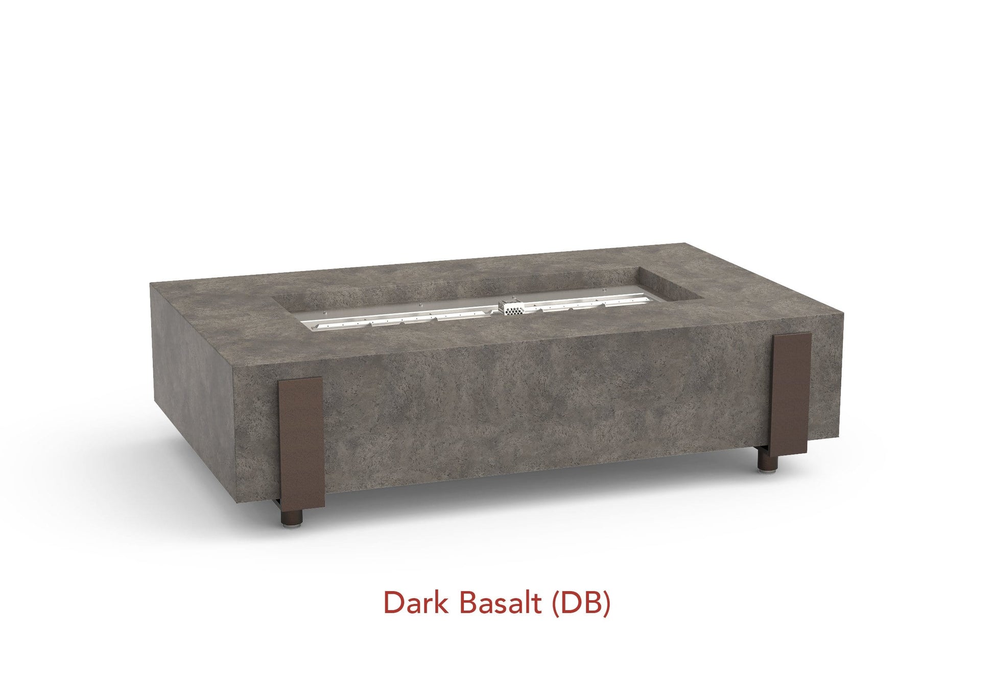 American Fyre Designs Fire Features American Fyre Designs Rectangle Iron Saddle Firetable / 580-xx-11-M7xC