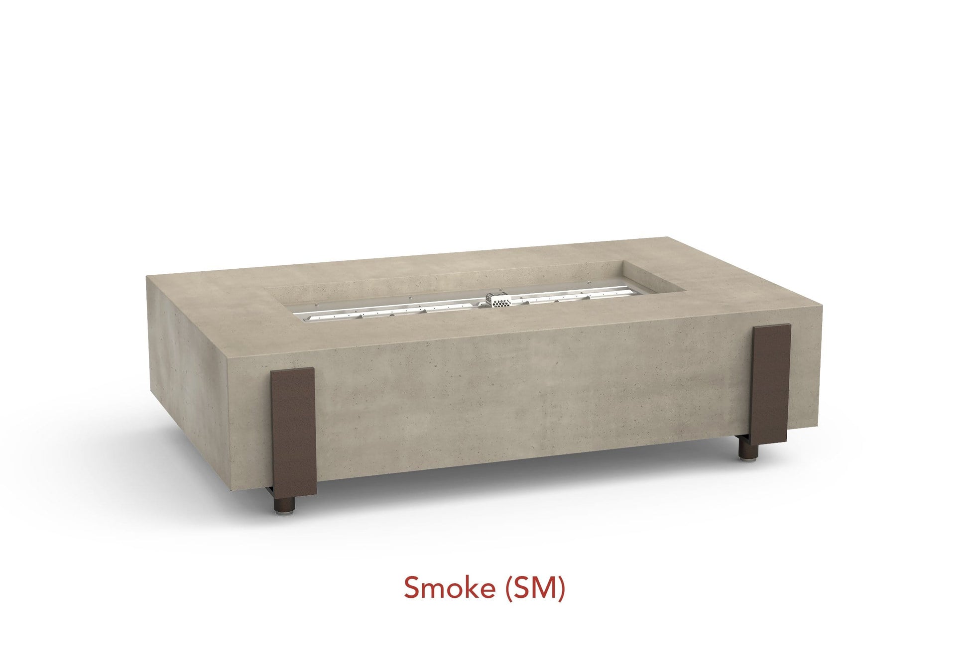 American Fyre Designs Fire Features American Fyre Designs Rectangle Iron Saddle Firetable / 580-xx-11-M7xC