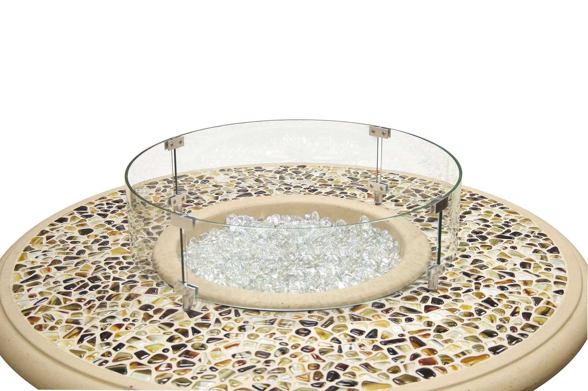 American Fyre Designs Fire Features American Fyre Designs Tempered Glass Wind Guards / Square, Rectangular, Small Firefall, Large Firefall, Round, Large Square, Milan, or Large Rectangular / 8202-WG, 8204-WG, 8205-WG, 8206-WG, 8208-WG, 8210-WG, 8212-WG, 8211-WG
