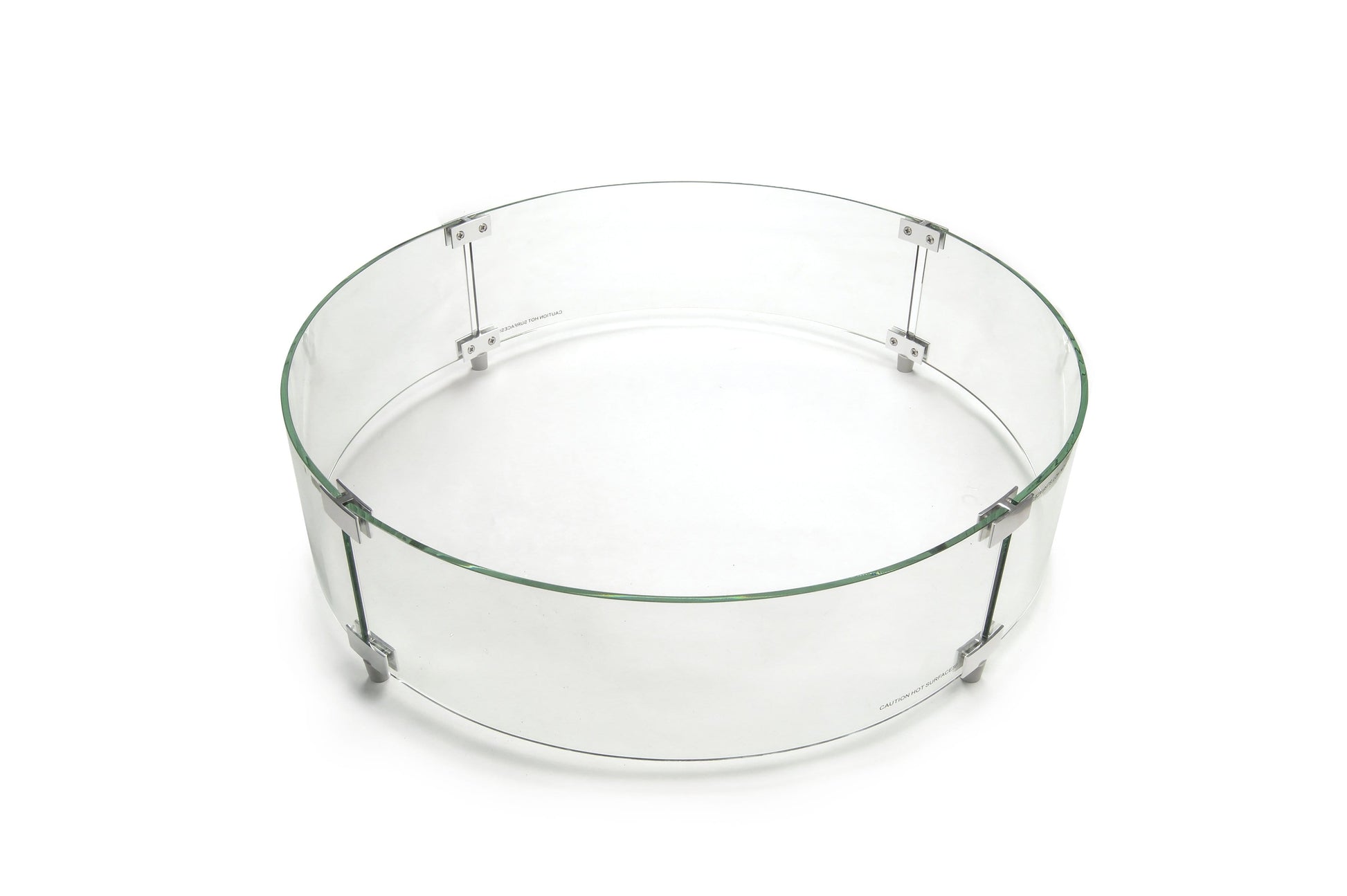 American Fyre Designs Fire Features Round Wind Guard American Fyre Designs Tempered Glass Wind Guards / Square, Rectangular, Small Firefall, Large Firefall, Round, Large Square, Milan, or Large Rectangular / 8202-WG, 8204-WG, 8205-WG, 8206-WG, 8208-WG, 8210-WG, 8212-WG, 8211-WG