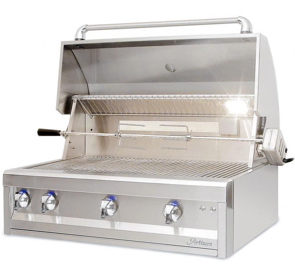 Artisan Grills Artisan 42” Built-In Grill, 3 Burner, Rotis ARTP-42