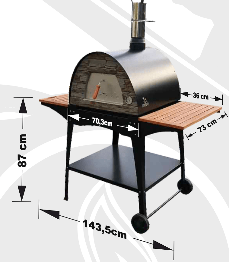 Authentic Pizza Ovens Maximus Mobile Woody Stand / MAXSTD