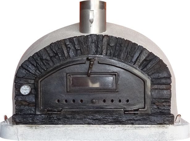 Authentic Pizza Ovens Pizza Ovens Authentic Pizza Ovens &#39;Buena Ventura Preto’ Premium Wood-Fired Pizza Oven / Handmade, Brick, Stacked Stone, Bake, Roast / BUENABPREM