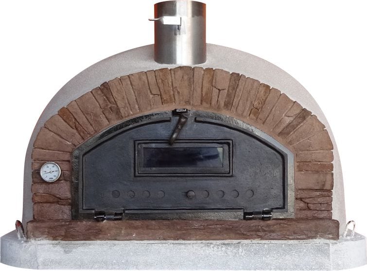 Authentic Pizza Ovens Pizza Ovens Authentic Pizza Ovens &#39;Buena Ventura Sierra’ Premium Wood-Fired Pizza Oven / Handmade, Brick, Stacked Stone, Bake, Roast / BUENARPREM