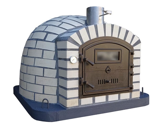 Authentic Pizza Ovens Large ‘Maximus Prime’ BLACK Portable Wood-Fired Pizza  Oven / Handmade, Stacked Stone, Bake, Roast / PRIMEB