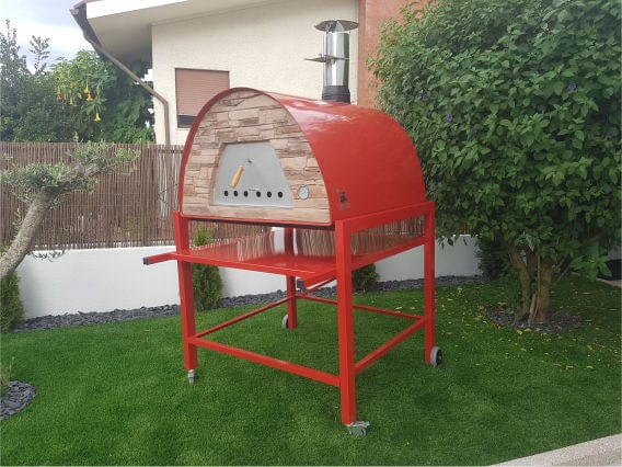 Authentic Pizza Ovens Pizza Ovens Authentic Pizza Ovens Maximus Prime Large Red Portable Wood-Fired Pizza Oven / PRIMER
