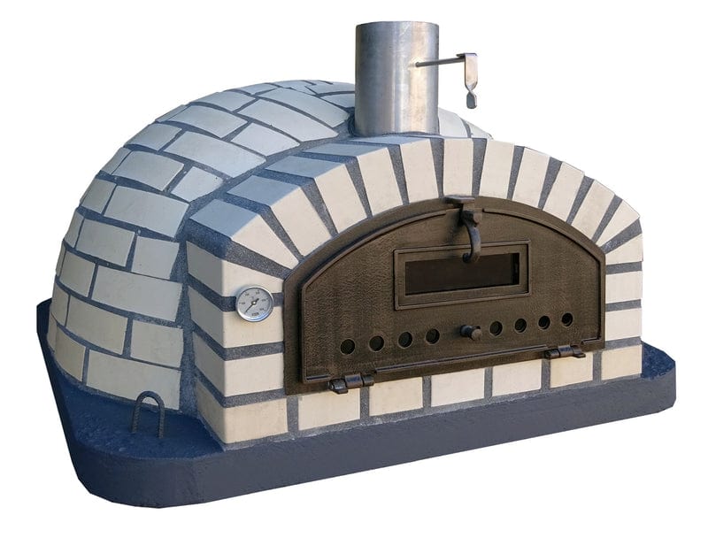 Authentic Pizza Ovens Large 'Maximus Prime' BLACK Portable Wood-Fired Pizza  Oven / Handmade, Stacked Stone, Bake, Roast / PRIMEB