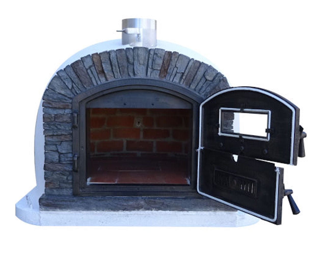 Authentic Pizza Ovens Pizza Ovens Authentic Pizza Ovens Ventura Preto Premium Wood-Fired Pizza Oven / VENTBPREM