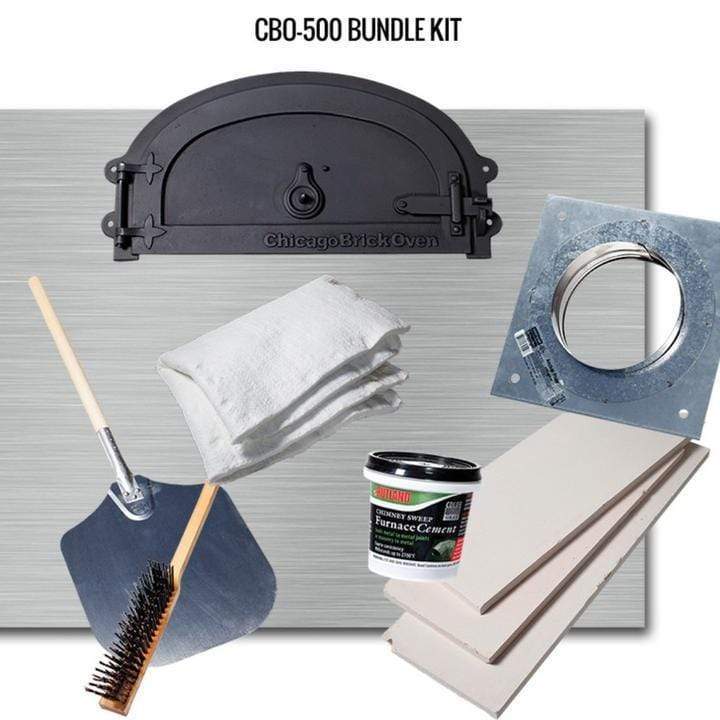 Chicago Brick Oven Pizza Ovens Chicago Brick Oven CBO-500 Built-In Wood Fired Pizza Oven DIY Kit, 27" X 22" Cooking Surface - CBO-O-KIT-500