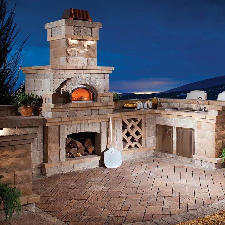 Chicago Brick Oven Pizza Ovens Chicago Brick Oven CBO-750 Built-In Wood Fired Pizza Oven DIY Kit, 38" X 28" Cooking Surface - CBO-O-KIT-750