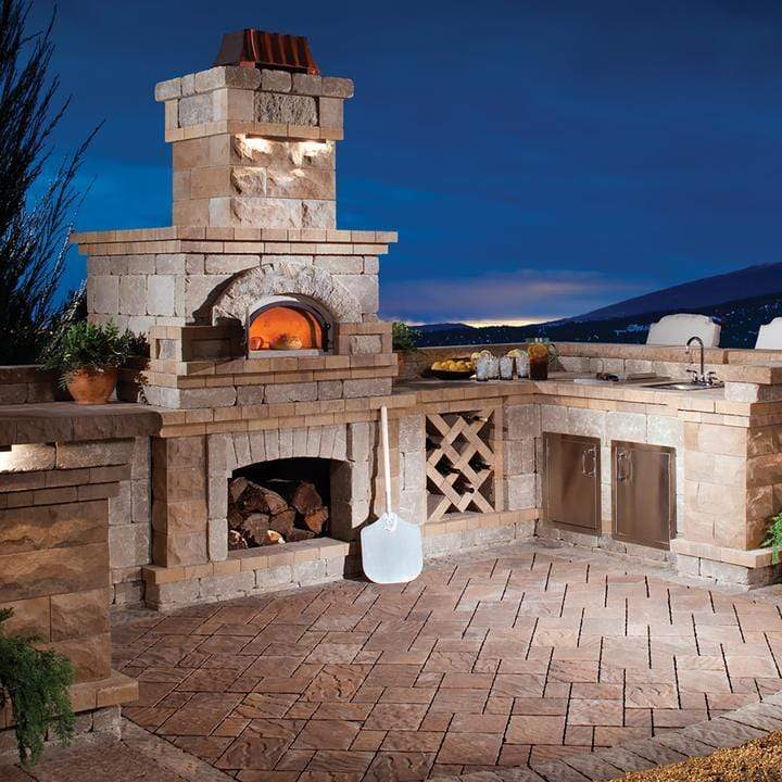 Chicago Brick Oven Pizza Ovens Chicago Brick Oven CBO-750 Built-In Wood Fired Pizza Oven DIY Kit, 38&quot; X 28&quot; Cooking Surface - CBO-O-KIT-750