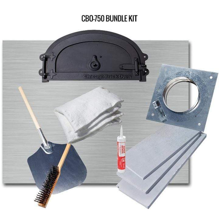 Chicago Brick Oven Pizza Ovens Chicago Brick Oven CBO-750 Built-In Wood Fired Pizza Oven DIY Kit, 38" X 28" Cooking Surface - CBO-O-KIT-750