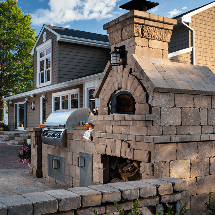 Chicago Brick Oven Pizza Ovens Chicago Brick Oven CBO-750 Built-In Wood Fired Pizza Oven DIY Kit, 38" X 28" Cooking Surface - CBO-O-KIT-750