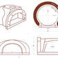 Chicago Brick Oven Pizza Ovens Chicago Brick Oven DIY Built-In Wood Fired Pizza Oven / CBO-500 Kit / 27" X 22" Cooking Surface / CBO-O-KIT-500