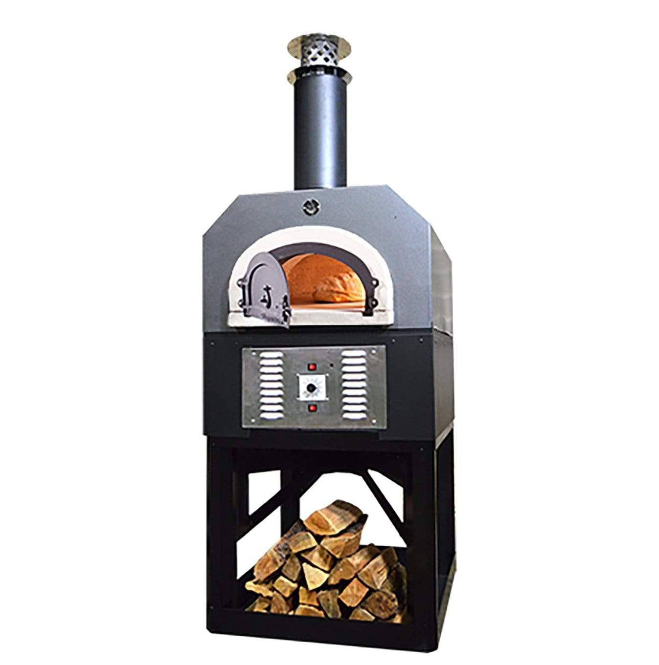 Chicago Brick Oven Pizza Ovens Chicago Brick Oven Dual Fuel Pizza Oven / CBO-750 on Stand / Hybrid (Gas/Wood) / CBO-O-STD-750-HYB