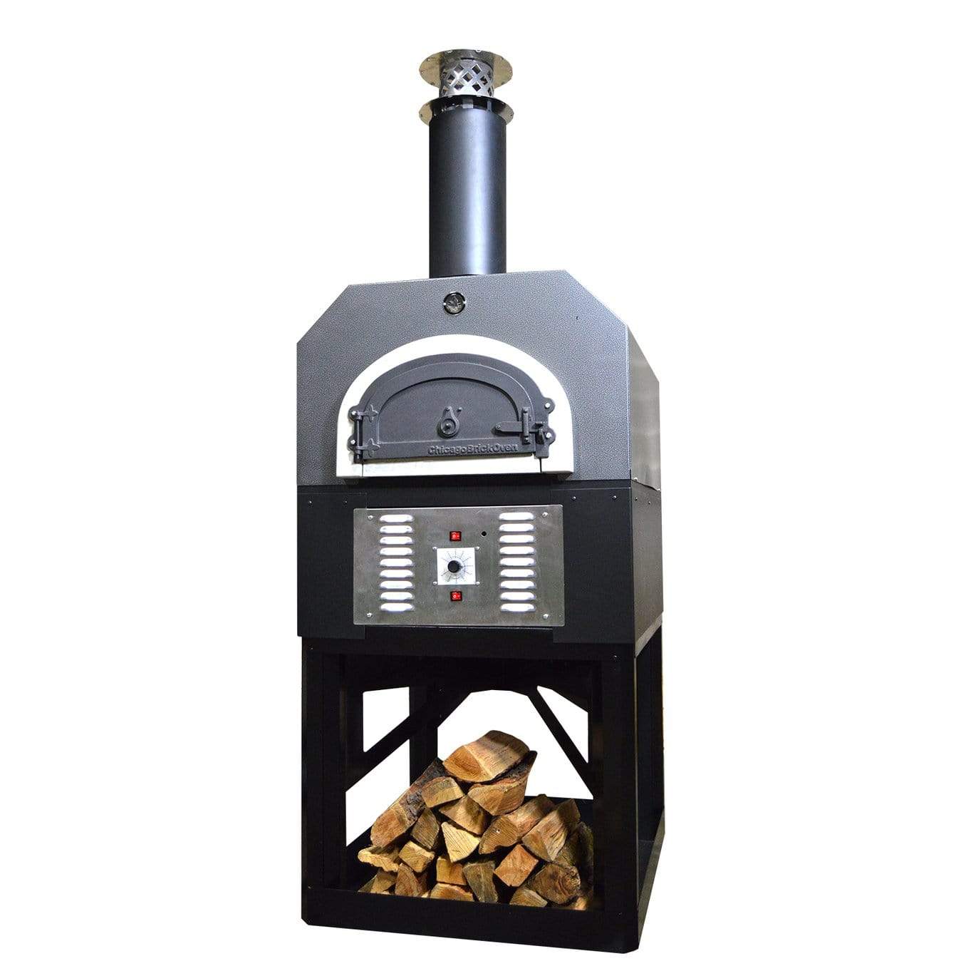 Chicago Brick Oven Pizza Ovens Chicago Brick Oven Dual Fuel Pizza Oven / CBO-750 on Stand / Hybrid (Gas/Wood) / CBO-O-STD-750-HYB