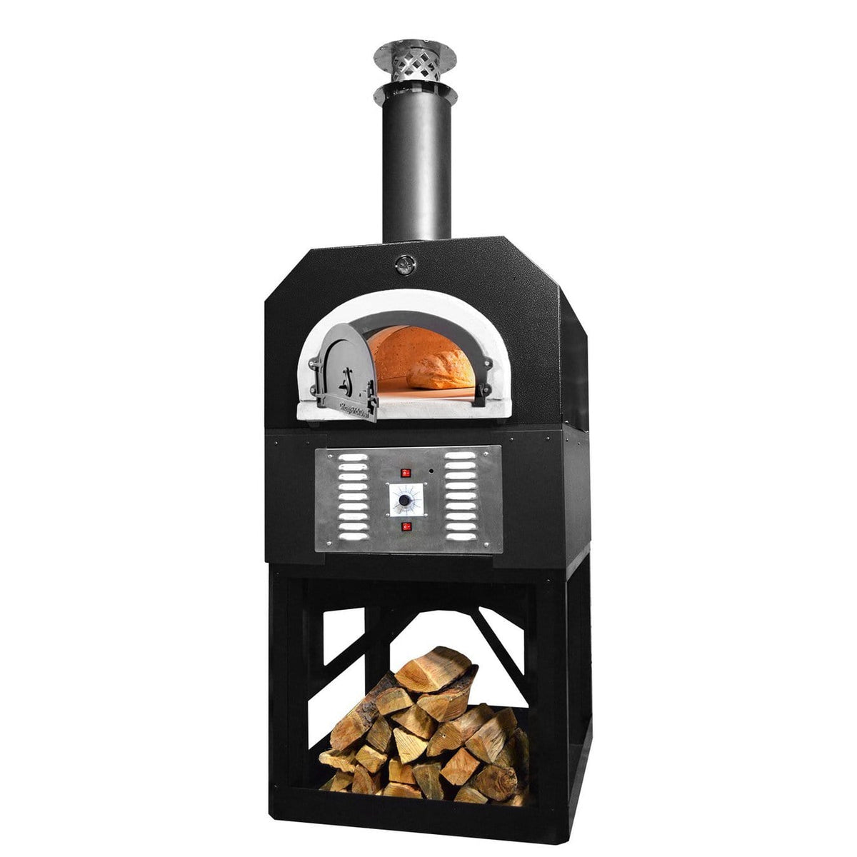 Chicago Brick Oven Pizza Ovens Chicago Brick Oven Dual Fuel Pizza Oven / CBO-750 on Stand / Hybrid (Gas/Wood) / CBO-O-STD-750-HYB