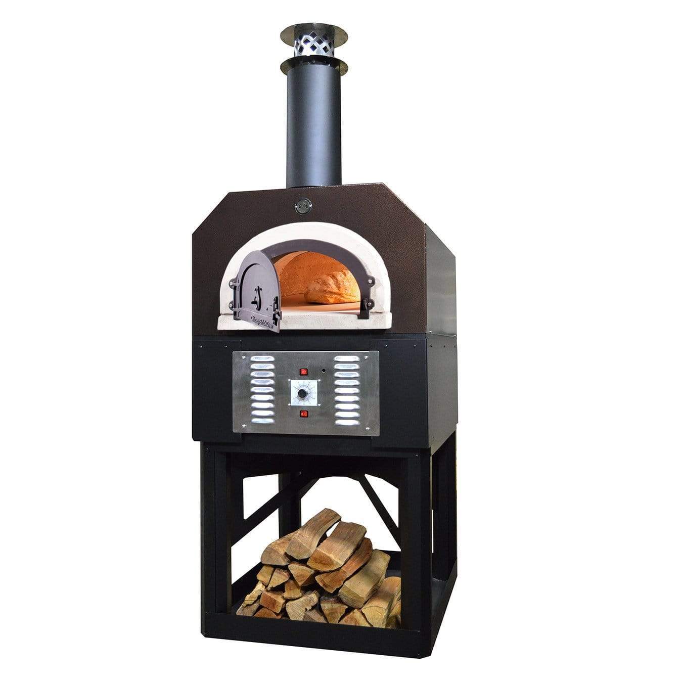 Chicago Brick Oven Pizza Ovens Chicago Brick Oven Dual Fuel Pizza Oven / CBO-750 on Stand / Hybrid (Gas/Wood) / CBO-O-STD-750-HYB