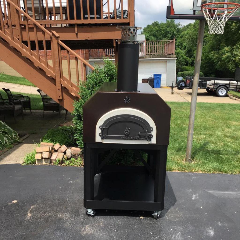 Chicago Brick Oven Pizza Ovens Chicago Brick Oven Mobile Wood Fired Pizza Oven / CBO-750 on Wheeled Cart / CBO-O-MBL-750