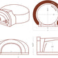 Chicago Brick Oven Pizza Ovens Chicago Brick Oven Mobile Wood Fired Pizza Oven / CBO-750 on Wheeled Cart / CBO-O-MBL-750