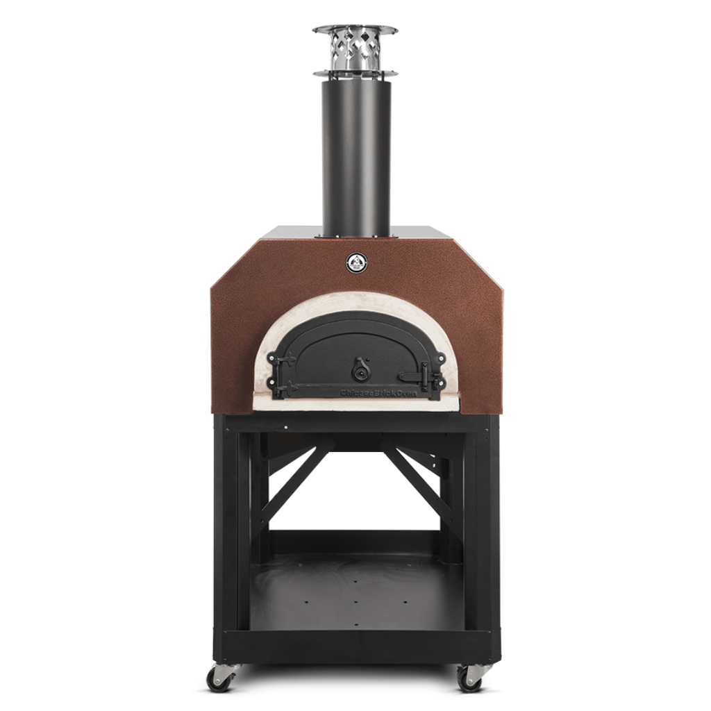 Chicago Brick Oven Pizza Ovens Copper Vein Chicago Brick Oven Mobile Wood Fired Pizza Oven / CBO-750 on Wheeled Cart / CBO-O-MBL-750