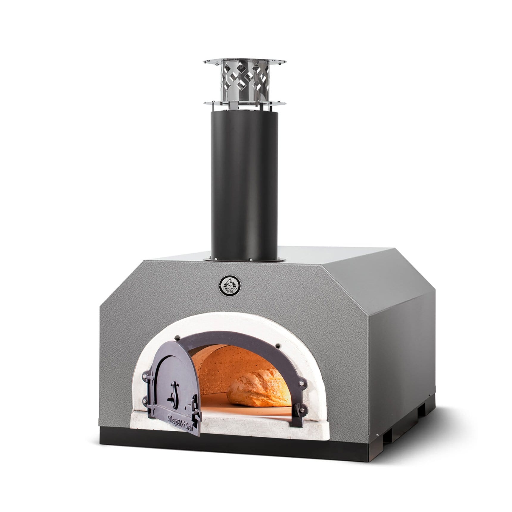 Chicago Brick Oven Pizza Ovens Silver Vein Chicago Brick Oven Wood Fired Pizza Oven / CBO-500 Countertop / 27" X 22" Cooking Surface / CBO-O-CT-500