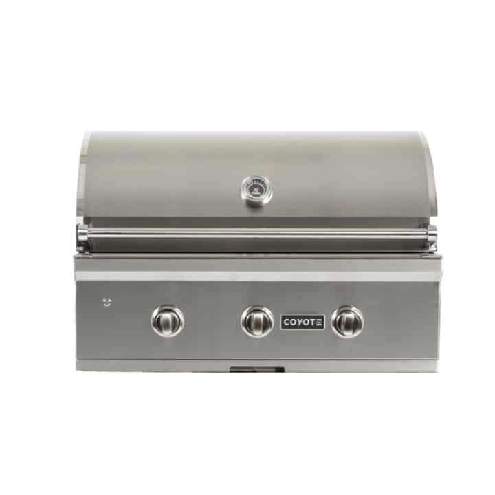 Coyote C Series 34 Built In Gas Grill 3 Infinity Burners Cart Option C2C34 OutdoorKitchenPro