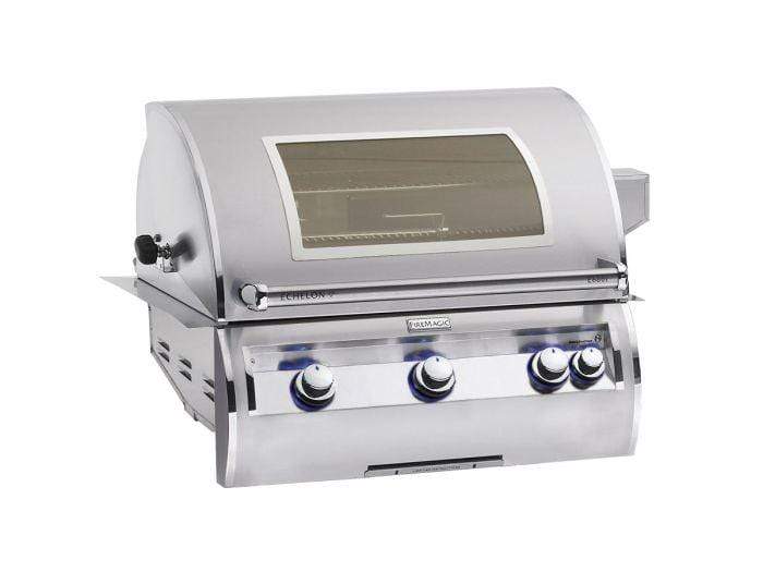 Firemagic Grills Natural Gas Fire Magic Echelon Diamond E660i 30-Inch Built-In Gas Grill With Rotisserie, Magic View Window & Analog Thermometer - E660i-8EA-W