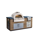 Firemagic Islands Reclaimed Wood Island 77″ French Barrel Oak with Oven Cut