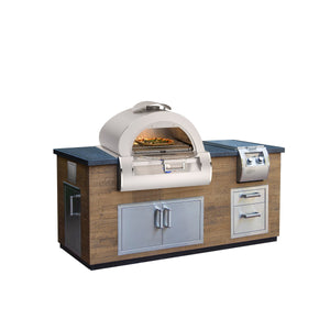 Firemagic Islands Reclaimed Wood Island 77″ French Barrel Oak with Oven Cut