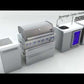 Mont Alpi 805 Island with Beverage Center / 6-Burner Grill, 2 Infrared Burners, Sink, Fridge, Stainless Steel  / MAi805-BEV