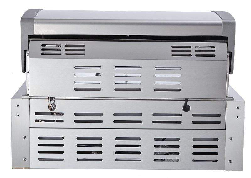 Mont Alpi Grill Mont Alpi 400 Built-In Stainless Steel Grill Head / 4 Burner Grill, Infrared Back Burner, Rotisserie Kit / MABI400