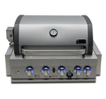 Mont Alpi Grills Mont Alpi 400 Built-In Gas Grill / 4-Burner Grill, Infrared Back Burner, Stainless Steel, Rotisserie Kit / MABi400
