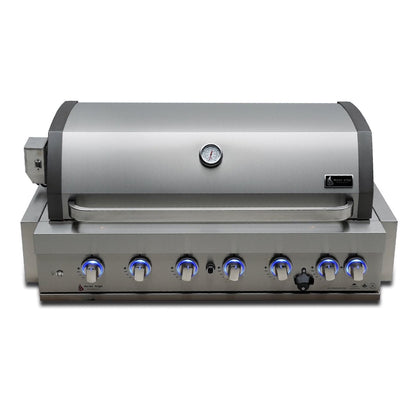 Mont Alpi Grills Mont Alpi 805 Built-In Gas Grill / 6-Burner Grill, Infrared Back Burner, Stainless Steel, Rotisserie Kit / MABi805