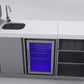 Mont Alpi Islands Mont Alpi 400 Deluxe Island with Beverage Center / 4-Burner Grill, 2 Infrared Burners, Stainless Steel, Sink, Fridge / MAi400-DBEV